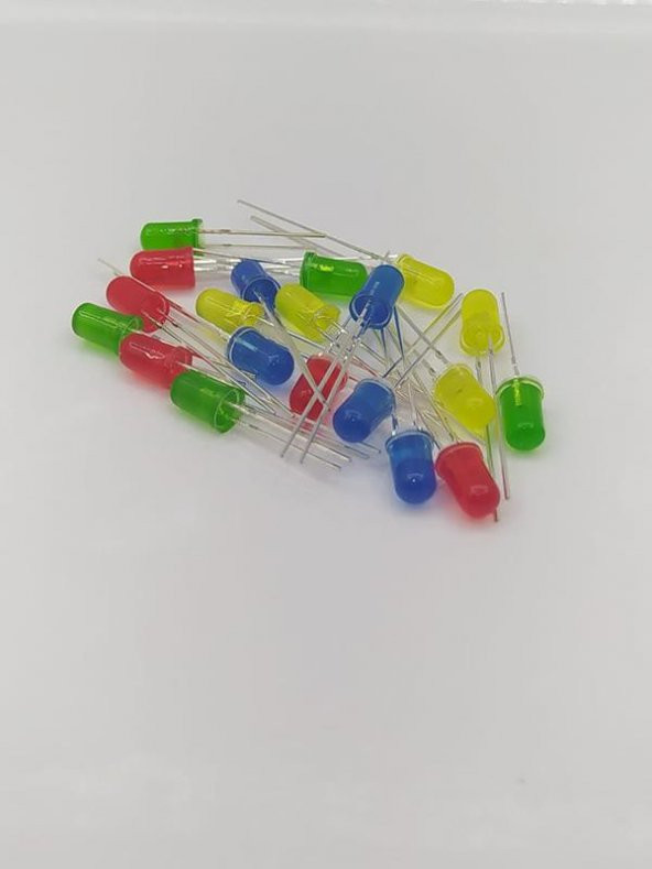 5mm Karışık Led Paketi - 20 Adet ürün görseli 1