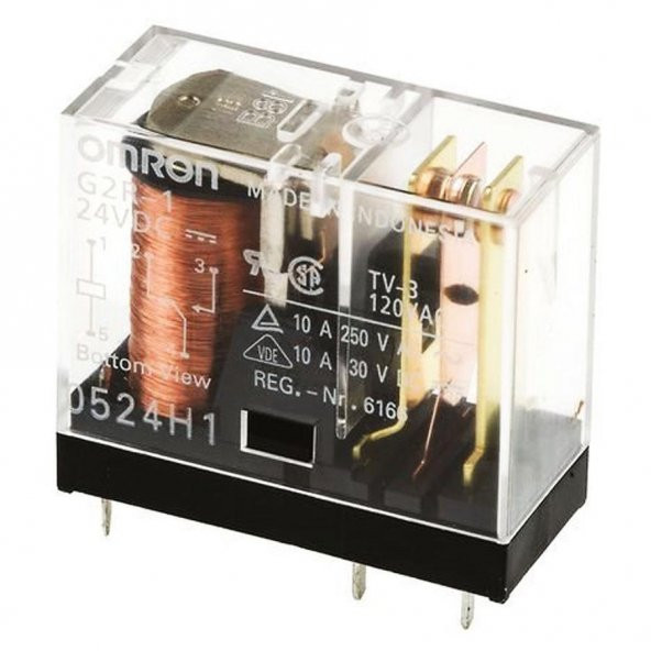 24 V 5 A Çift Kontak Röle - HLS-14F3L-DC24V-C ürün görseli 1