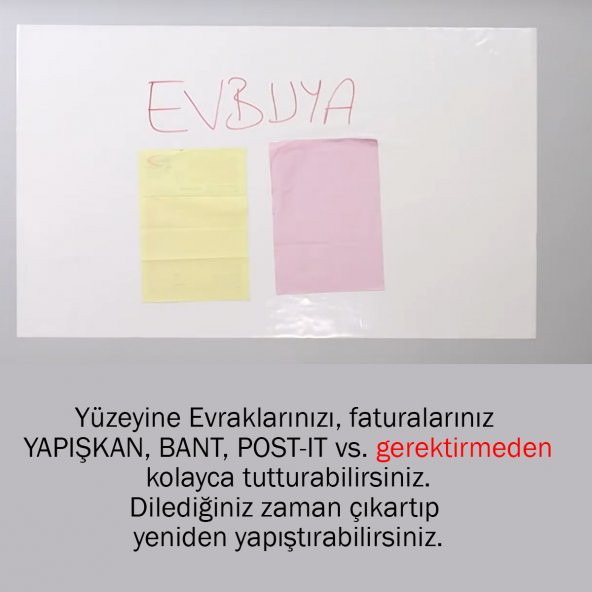 EVBUYA 120 Cm-150 Cm Beyaz Akıllı Kağıt - Resim 4