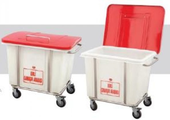 KİRLİ ÇAMAŞIR TAŞIMA ARABASI 280 LT - Resim 4