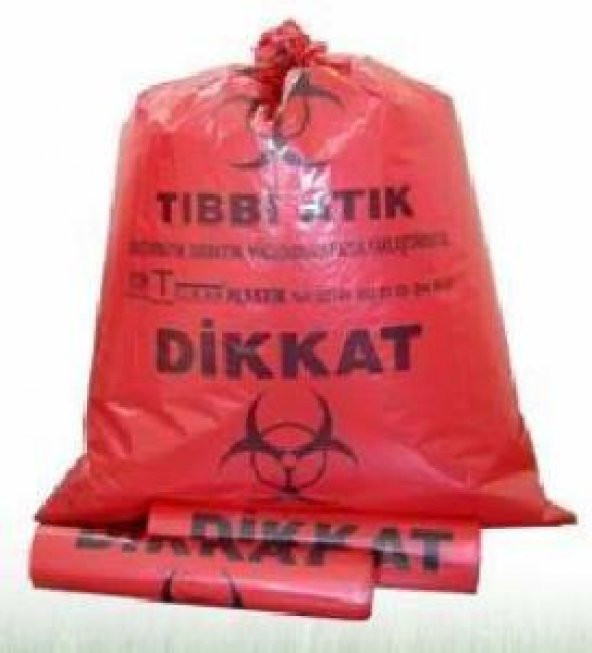 TIBBİ ATIK TORBASI 72X95 RULO İÇİ 10 ADETTİR ürün görseli 1
