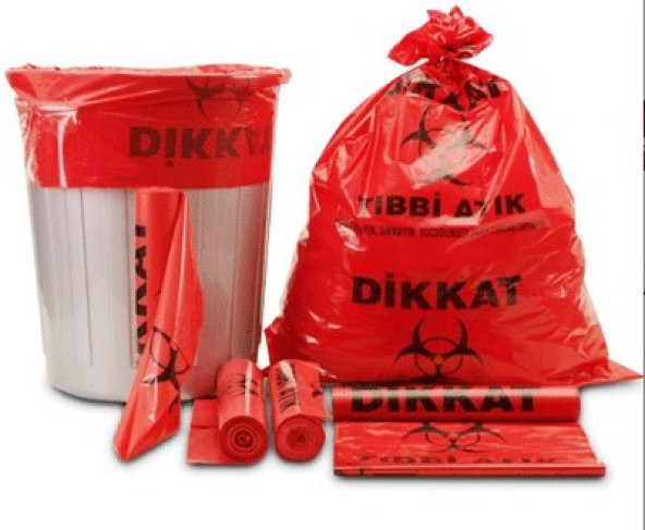 TIBBİ ATIK TORBASI 72X95 CM 100 ADET - Resim 2