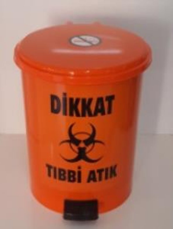 TIBBİ ATIK KOVASI PEDALI 10 LT ÜCRETSİZ KARGO ürün görseli 1