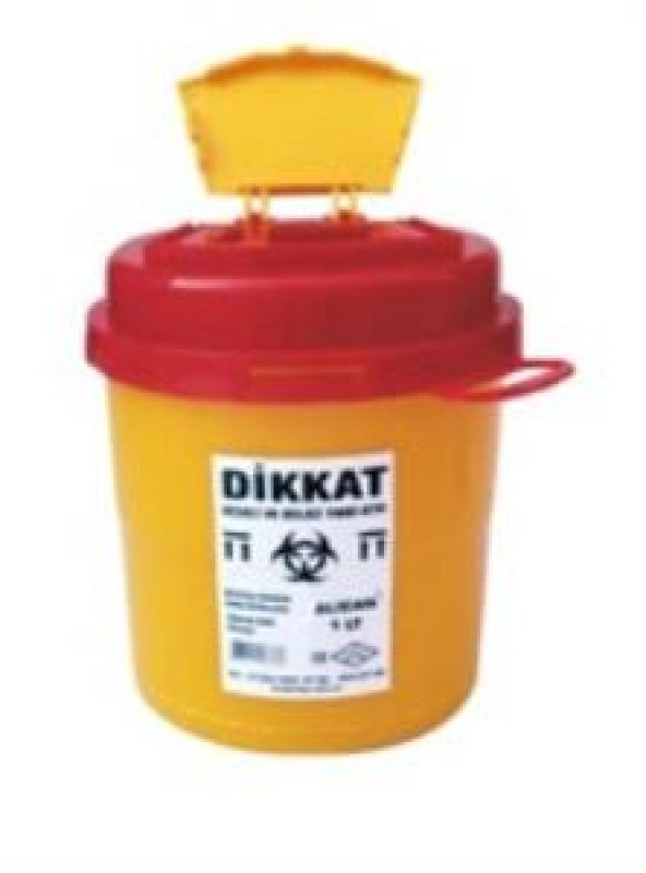 Tıbbi atık kutusu 0,5 lt - 100 adet ürün görseli 1