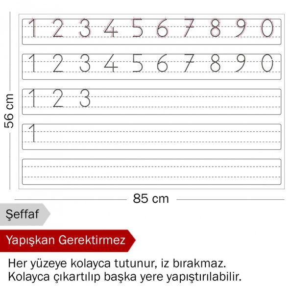 EVBUYA RAKAM ÇALIŞMASI AKILLI KAĞIT - Resim 3