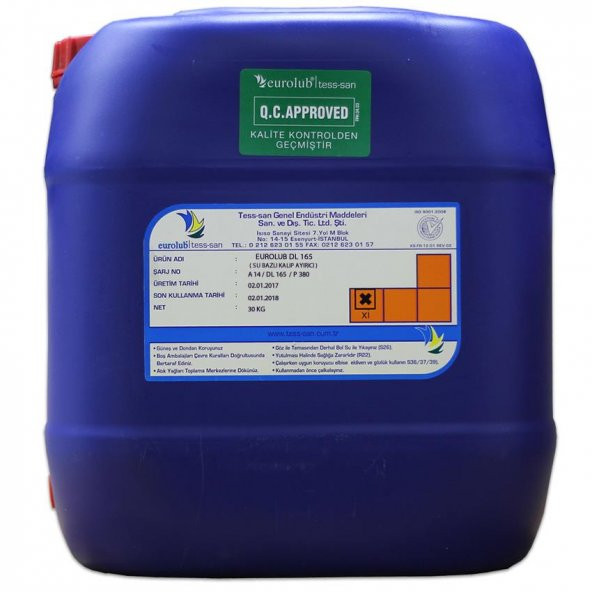 Eurolub DL 165 30 Kg Su Bazlı Kalıp Ayırıcı ürün görseli 1
