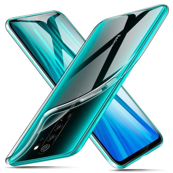 Xiaomi Redmi Note 8 Pro Kılıf Tam Şeffaf Silikon Transparan ürün görseli 1