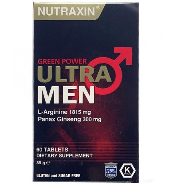 Nutraxin Ultra Men 60 Tablet ürün görseli 1