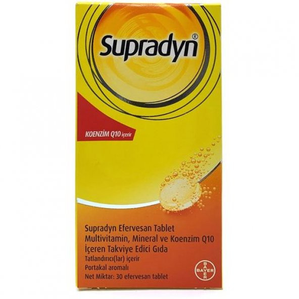 Supradyn Koenzim Q10 30 Efervesan Tablet ürün görseli 1