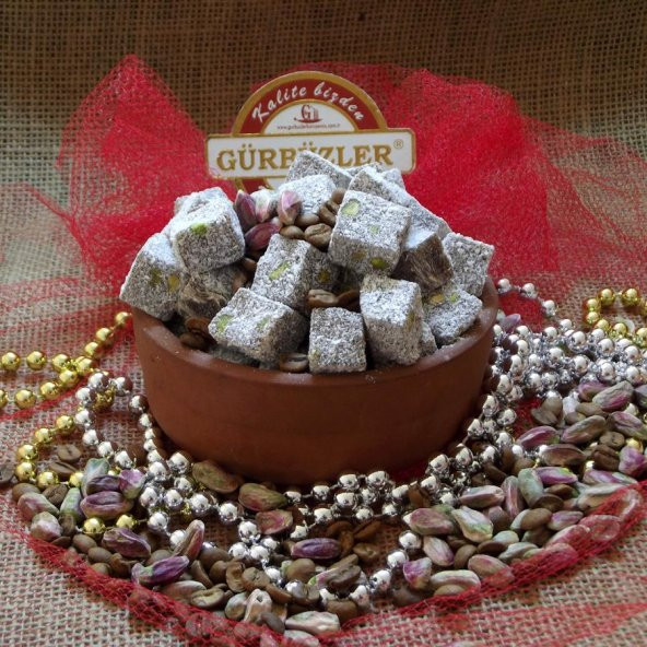 Antep Fıstıklı Kahveli Kuş Lokumu 1 Kg ürün görseli 1