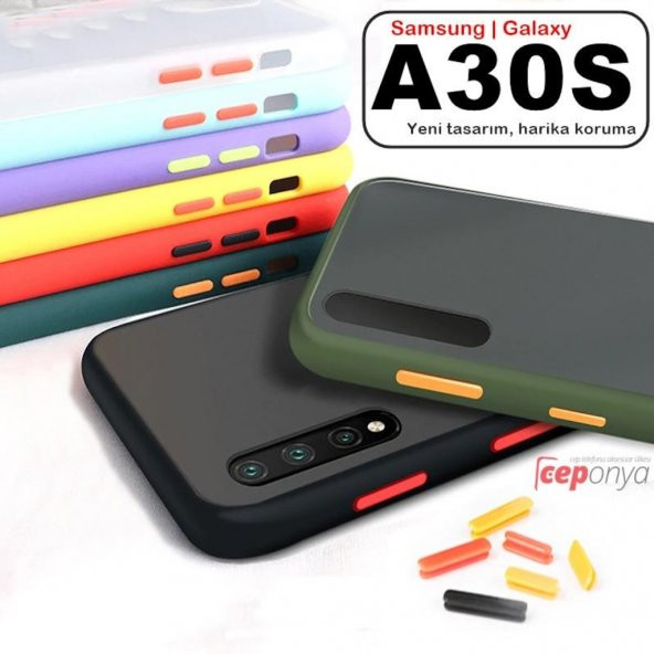 Galaxy A30S A50 Yüksek Kenarlı El İzi Yapmayan Mat Kalite Kılıf ürün görseli 1
