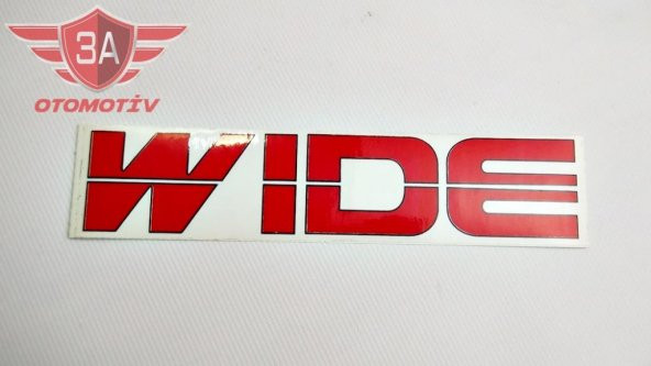 Isuzu Nkr WİDE Yazısı Kırmızı ürün görseli 1