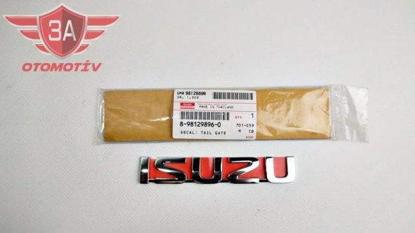 Isuzu D-Max ISUZU Yazısı Kasadaki ürün görseli 1