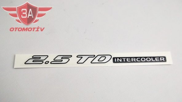 Isuzu D-Max 2.5 TD Intercooler Yazısı Etiket ürün görseli 1