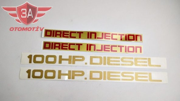 Isuzu Nkr WİDE Kapı Yazı Takımı Sarı 100HP DIESEL-DIRECT INJECTION ürün görseli 1