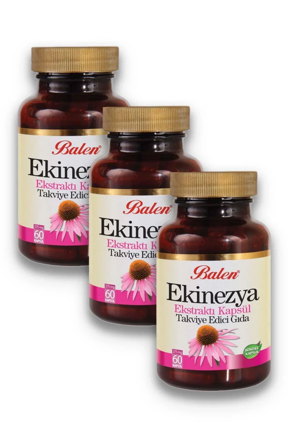 Balen Ekinezya Ekstraktı - Vitamin C 375 mg 3 x 60 Kapsül ürün görseli 1