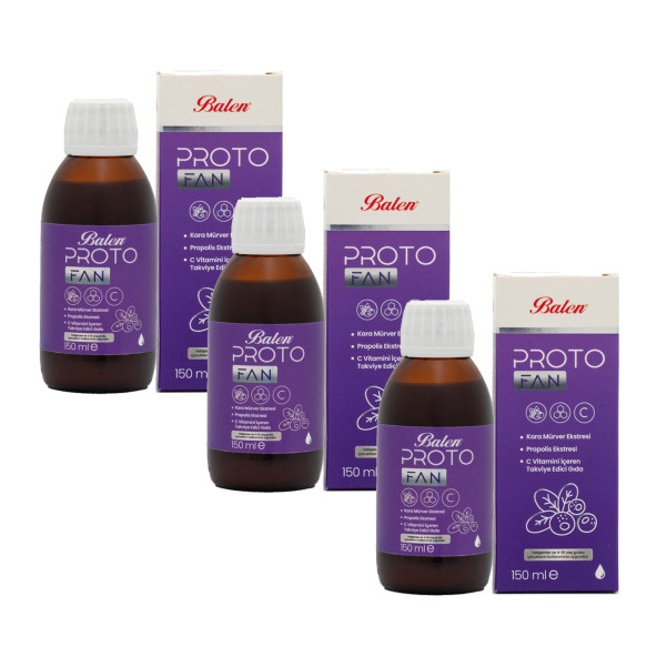 Balen Protofan Propolis Kara Mürver Ekst. Vitamin-C 150 ml x 3 Adet ürün görseli 1