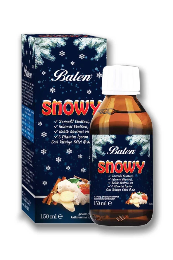 Balen Snowy Zencefil Ekstresi-Ihlamur Ekstresi Şurup 150 Ml ürün görseli 1