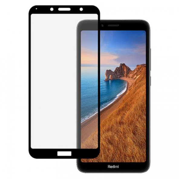 Bufalo Xiaomi Redmi 7A Ekran Koruyucu 5D Temperli Cam Siyah ürün görseli 1