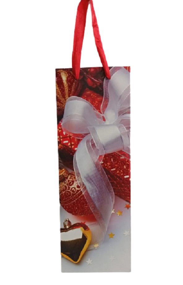 YILBAŞI ÇANTA ŞİŞE BOYU BEYAZ FİYONK 14CM X 39CM X 8,5CM ürün görseli 1