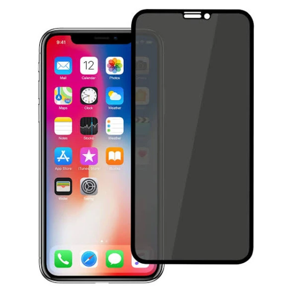 iPhone 11 Pro Hayalet Privacy Gizli Cam Ekran Koruyucu Siyah ürün görseli 1