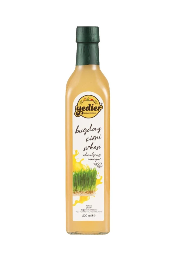 Yedier Buğday Çimi Sirkesi Doğal Fermente 500 ml ürün görseli 1