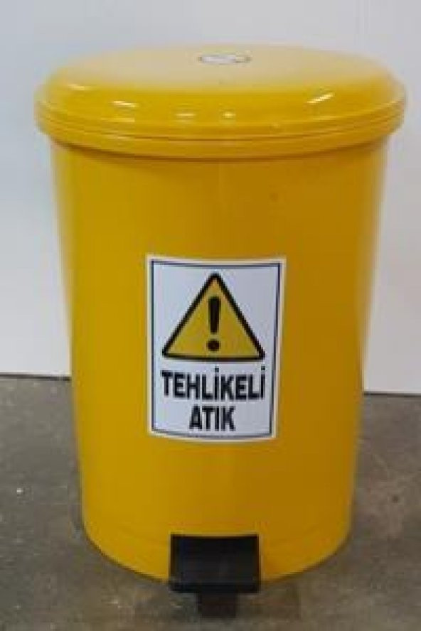 Tehlikeli Atık Kovası 25 lt Pedallı Ücretsiz kargo ürün görseli 1