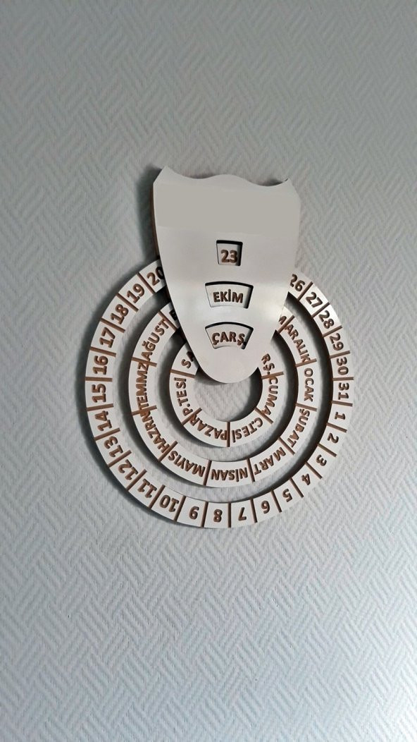 Ahşap Duvar Takvimi Takvim-54301 ürün görseli 1