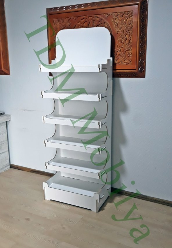 Dekoratif Ahşap Raf Kiler TDM Dolap-44301 ürün görseli 1