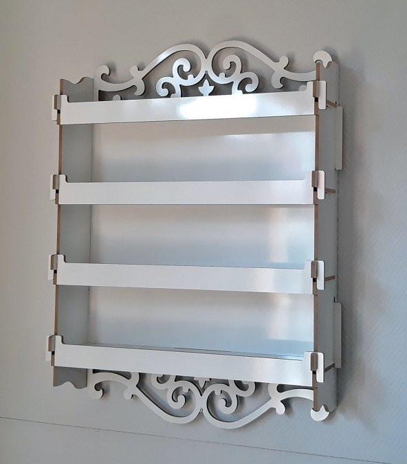 Dekoratif Ahşap Raf Kiler TDM Dolap-44404 - Resim 2