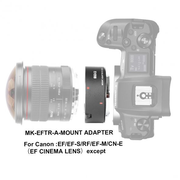 Canon EOS R İçin Canon EOS EF / EFS Auto Focus Lens Adaptörü - Resim 5