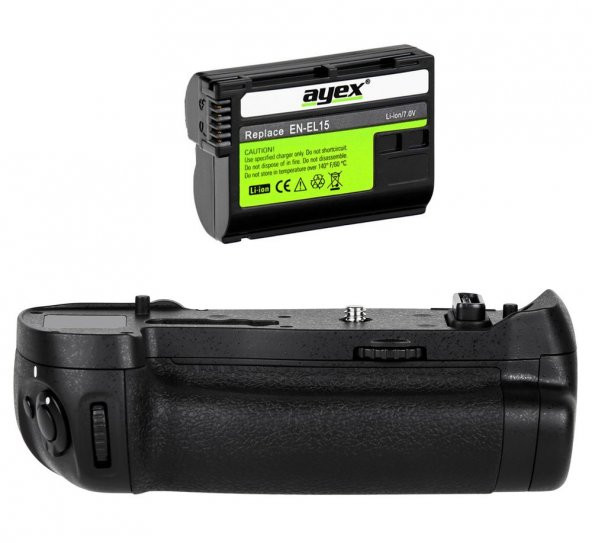 Nikon D850 İçin Ayex AX-D850 Battery Grip + 1 Ad. EN-EL15B Batarya ürün görseli 1