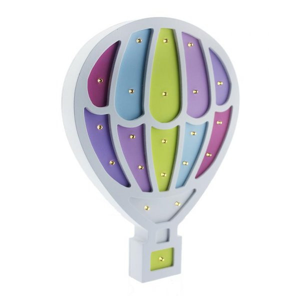 Ahşap Led Işıklı Pilli Balon ürün görseli 1