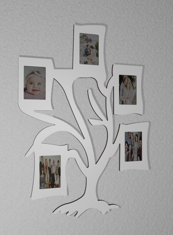 Ahşap Soy Ağacı Fotoğraf,Resim Çerçevesi Çerçeve-04308byz ürün görseli 1
