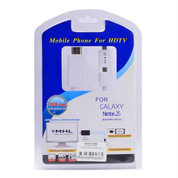 Galaxy Note 3 MHL Görüntü Aktarıcı HDMI Kablo ürün görseli 1
