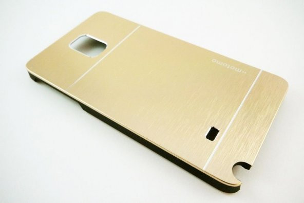 Samsung Galaxy Note 4 Motomo Gold Kılıf - Resim 2