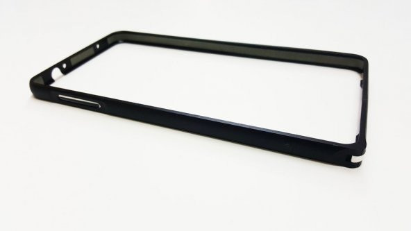 Samsung Galaxy Note 4 Çelik Siyah Bumper - Resim 3