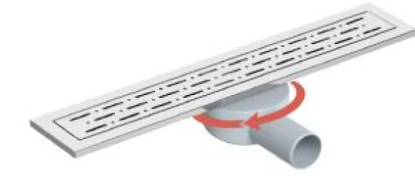 Maxiflow VegaLüx Sifonik Duş Kanal Paslanmaz Çerçeve 40 Cm ürün görseli 1