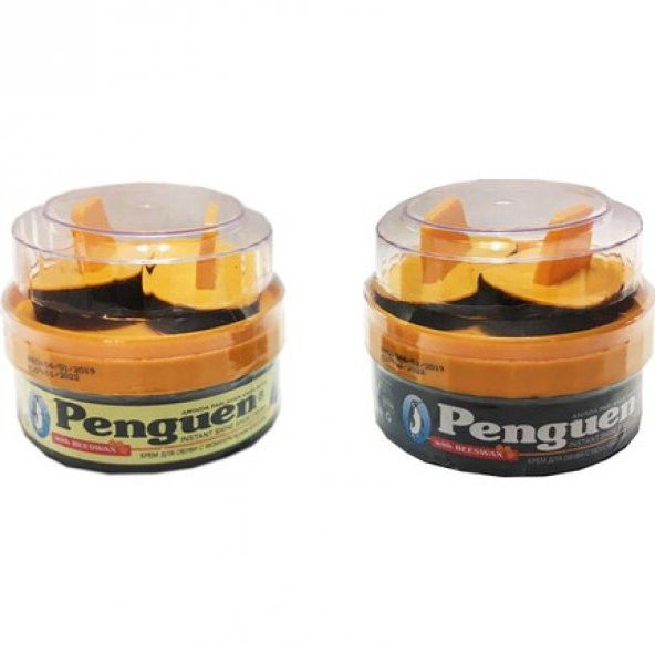 Penguen Krem Ayakkabı Boyası 200 ml Cilalı Çift Süngerli ürün görseli 1