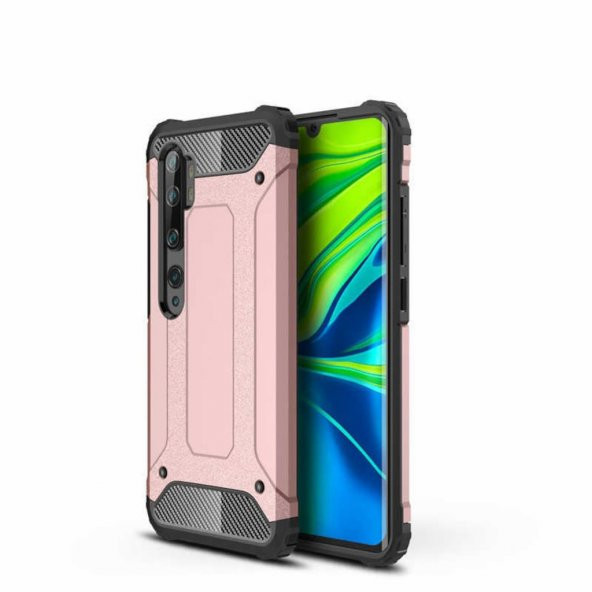 Xiaomi Mi Note 10 Kamera Korumalı Armor Hybrid Zırh Kılıf ürün görseli 1