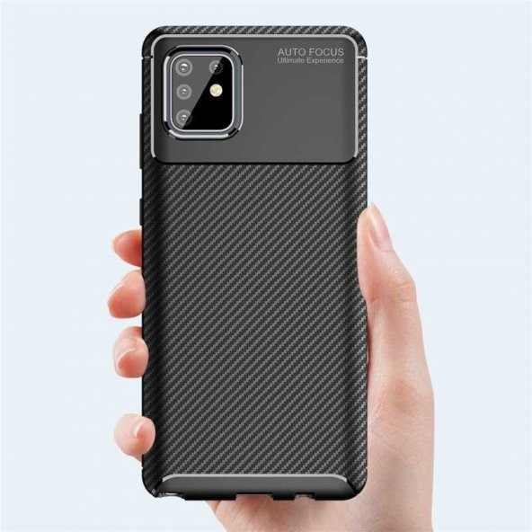 Galaxy A81 (Note 10 Lite) Elde Kaymayan Kamera Korumalı Kılıf - Resim 6
