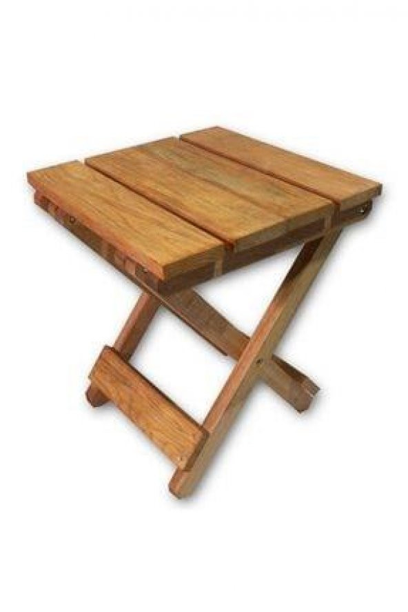 Ahşap Katlanır Tabure 1 Adet 30 cm x 36 xm - Resim 6
