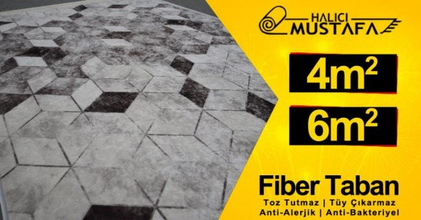 FİBER TABAN KAYMAZ TABAN HALI  (4m2 & 6m2) - Resim 2