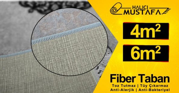 FİBER TABAN KAYMAZ TABAN HALI  (4m2 & 6m2) - Resim 3