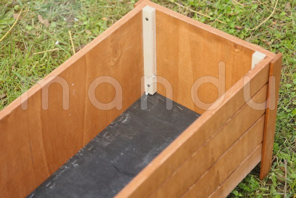 MANDU 84X36 Dekoratif Ahşap Saksı - Resim 5