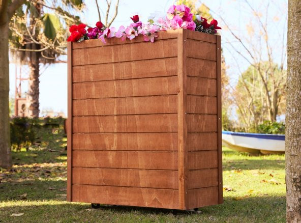MANDU Maxi Boy Dekoratif Ahşap Saksı - Resim 3