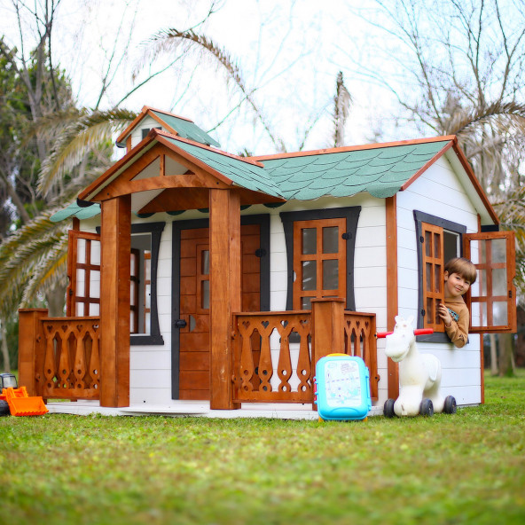 Mandu Ahşap Oyun Evi (Playhouse) Beylerbeyi ürün görseli 1