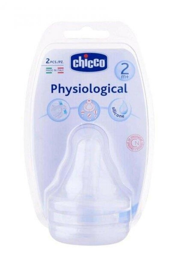 Chicco Fizyolojik Biberon Emziği 2 ay+ Akış Ayarlı Silikon ürün görseli 1