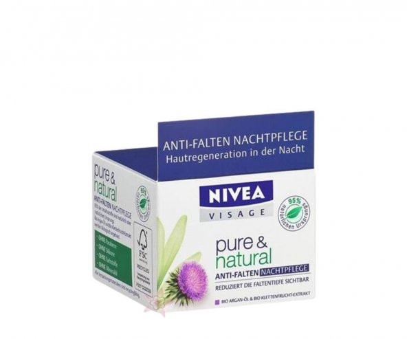Nivea Vısage Pure Natural Kırışık Karşıtı Gece Krem ürün görseli 1