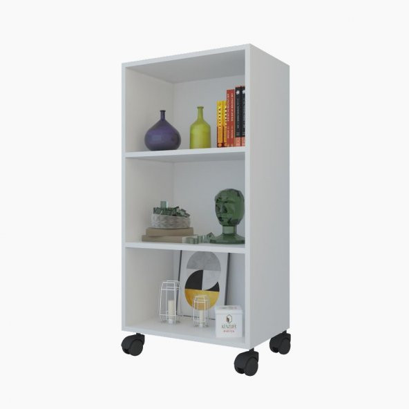 Kenzlife mutfak dolabı raziye 088*050*030 byz tekerlekli banyo evrak ofis ayakkabılık kiler ürün görseli 1